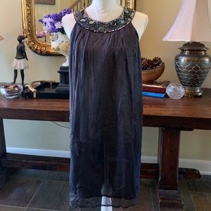 TRACY PORTER Jeweled Black Dress/ Tunic